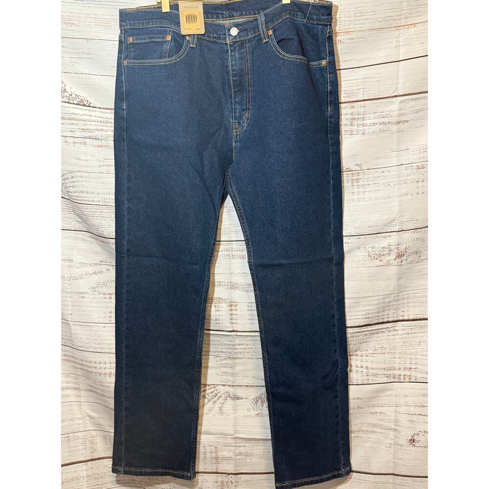 Levi’s 505 Regular Fit Stretch Jeans Dark Wash 36x32 NWT
